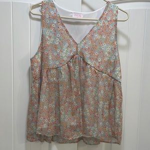 Pink Lily Blouse/Tank Top